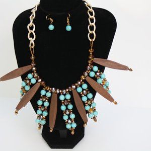 AFRICAN INSPO-BOHO CHIC-STATEMENT NECKLACE